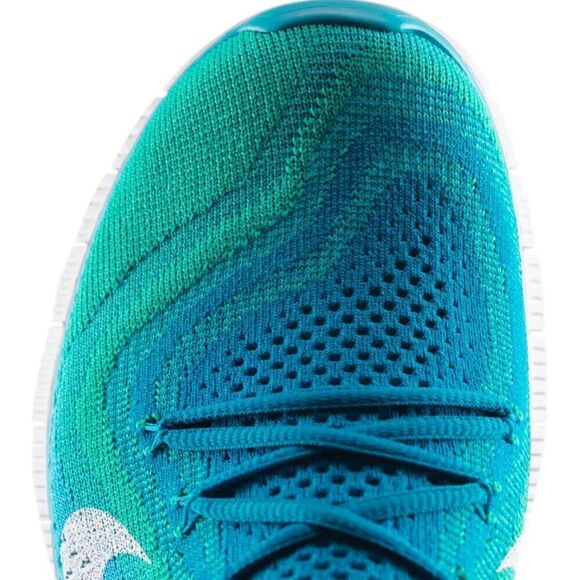 NEW Nike Free 5.0 Flyknit Women's Running Shoes 615806-413 Size 8 Atomic Teal - Picture 15 of 16